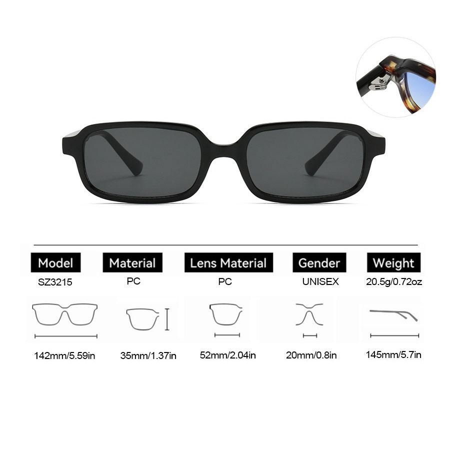 Vintage Square Sunglasses Women For Men Luxury Brand Designer Sun Glasses Punk Popular Classic Rivet Outdoor Shades Uv400