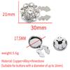 European American Button Covers Shiny Rhinestone Button Clip Tux Accessories For Women Detachable Flower Button Covers Gifts