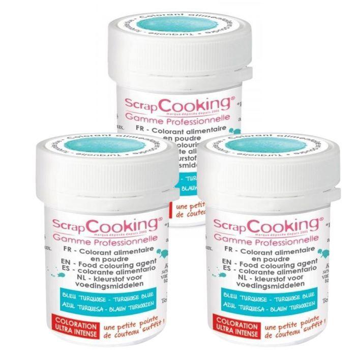 Colorant alimentaire en poudre 15 g - turquoise