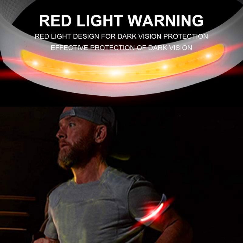 LED Night Running Wrist Guard Light Outdoor Camping COB Charging Light Sports Running Cycling Light Flashlight Built-in Battery
