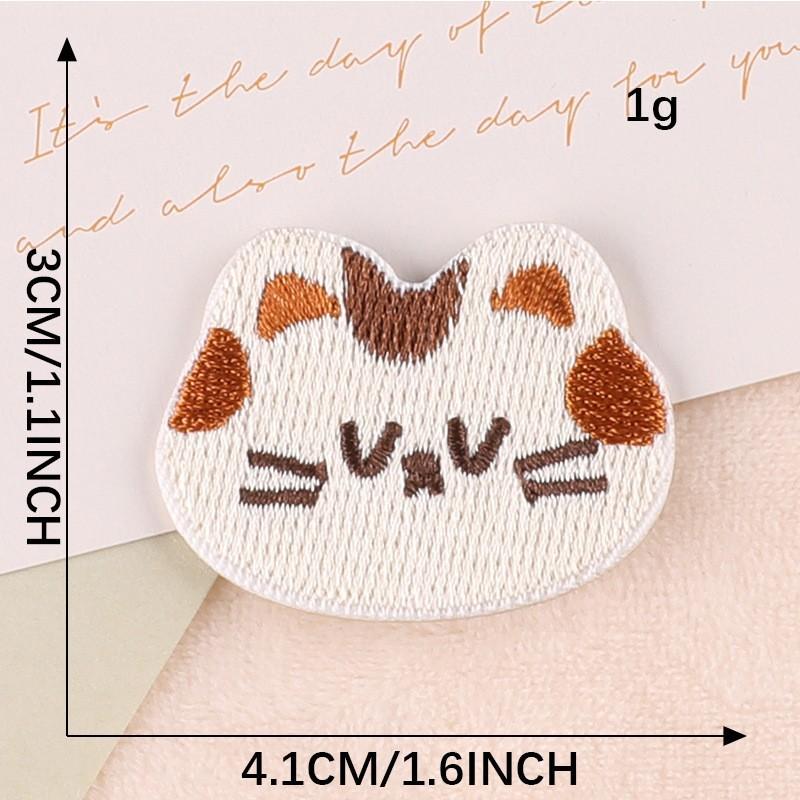 Original embroidery sticker embroidery label clothing accessories cute cartoon animal avatar badge handmade DIY patch cloth sticker