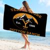 Yellowstone Dutton Towel Microfiber Beach Towel Absorbent Quick Dry Soft Yoga Swimming Resort Mountain Climbing Towel