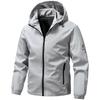 Men's Coat Spring and Autumn Korean Versatile Slim Fit Top Solid Color Stand Up Collar Baseball Jacket Hooded Jacket