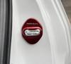 OKAYOHINN NOAH-MSGR Striker Cover, Door Lock Cover, Plating, Accessories, Interior Parts, Stainless Steel, 4 Pieces, Easy To Install (Red)
