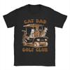 Cat Dad T-Shirt Funny Men Printed Short Sleeve Tees