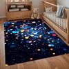 Cosmic Bokeh Galaxy E-sports Room Rug Non-Slip E-sports Chair Carpet Soft Rugs for Bedroom Home Decor Carpets for Living Room