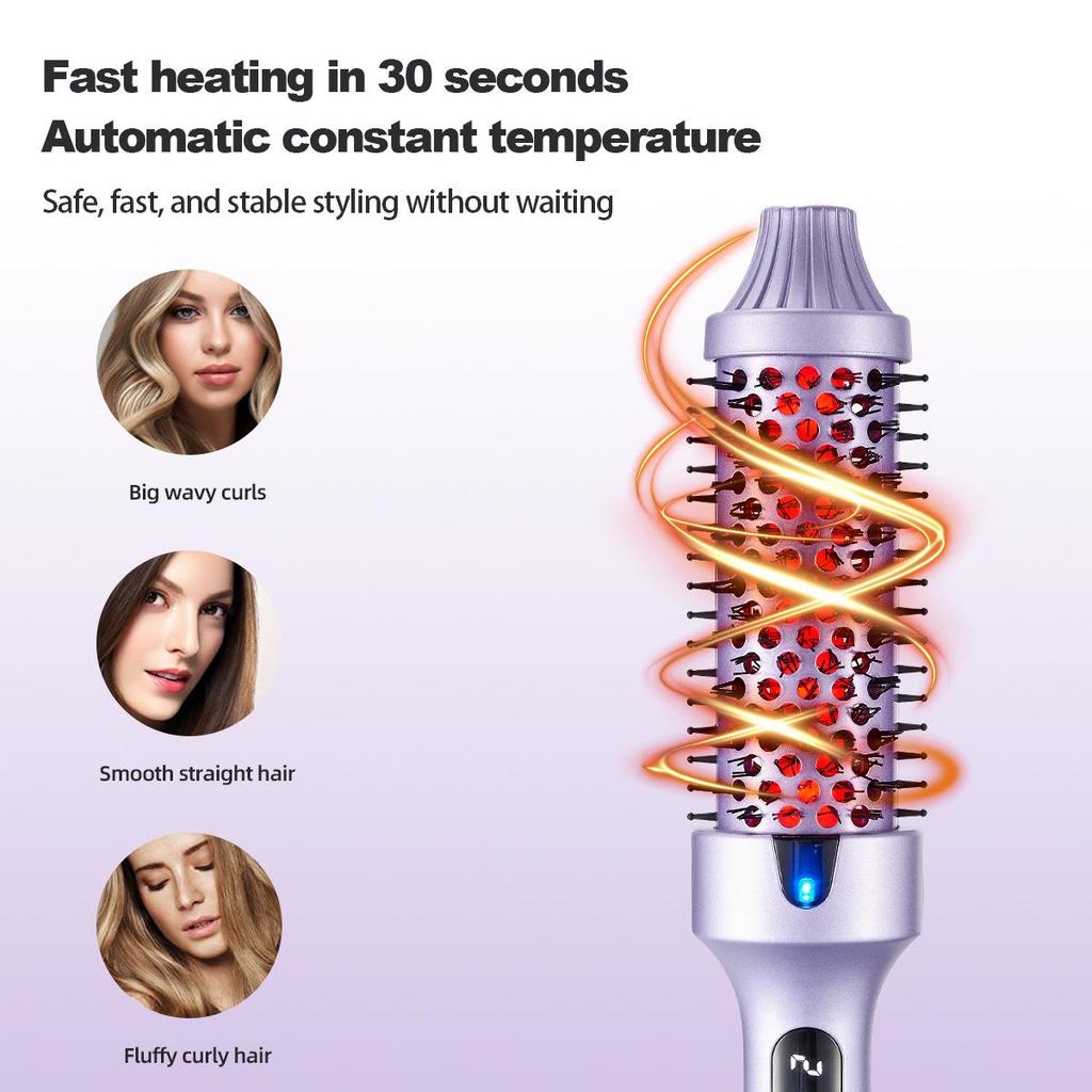 Hot Selling Hair-Friendly Fluffy Comb: Inner Curl Straightening & High Skull Root Lifting Anti-Scald Styling Tool