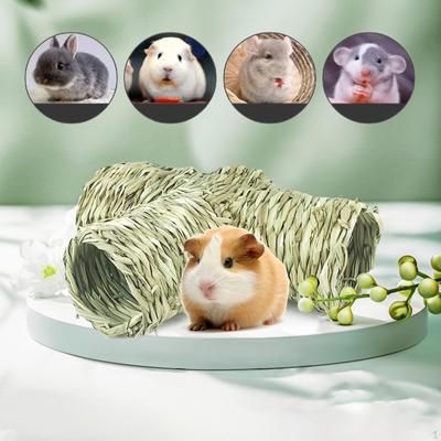 Tunnel Toy Straw Handmade Hideout Nest Rabbit Interactive for Rats Chinchilla