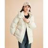 IEF Women's 2024 Winter Korean Style Toggle Button Hooded Down Jacket