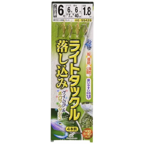 

Hayabusa Funagoku Kamiase Sabiki Light Tackle Drop Keimura и Holoflash 4 шт. SS428 6-6-6