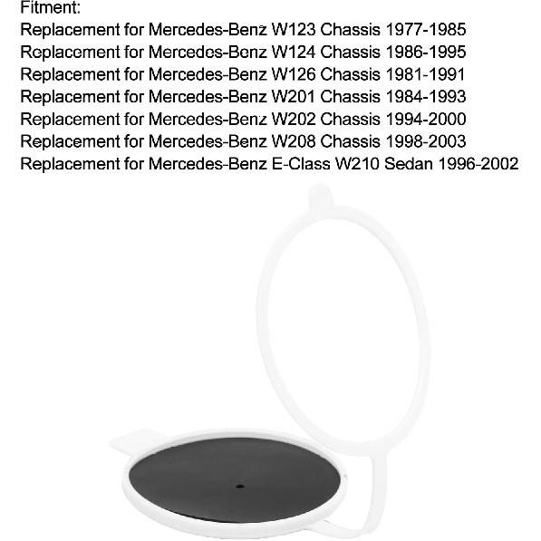 Car Windscreen Washer Filler, Windshield Washer Reservoir Filler, Compatible with W123 W124 W126 W201 W202 W208 Chassis E-Class W210 Sedan Wagon