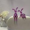 Premium Electroplated Long-Eared Rabbit Ornament for Living Room or Car Decor