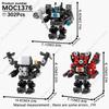 MOOXI Set di Figure Skibidi Toilet Man TvMan Cameraman Speakerman Blocchi da Costruzione Modello MOC Mattoncini Giocattoli per Adulti Bambini Regalo di Compleanno
