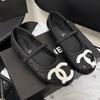 Xiaoxiang doppeltes C flache Sohle einzelne Schuhe Rautenmuster 2020 neu Sommer Ballerinas flache Öffnung flacher Boden hohe Platte