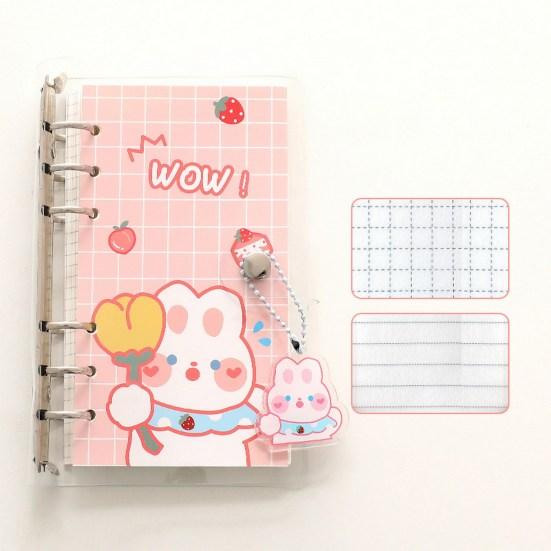 1 Set Scrapbook Notebook Refillable Loose Leaf Detachable Thickened Paper No Ink Bleeding Smooth Writing 100 Sheets Diary Notebook School Accessory