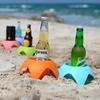 Drink Beach Cup Holder Sand Coasters Beach Vacation Essentials Accessories Beach Trip Sand Cup Holders For Women Adults Family