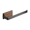Black Walnuts Wall Mounted Paper Towel Stand Walnuts Wooden Shelf Tissue Roll Hangers For Compactd Spaces