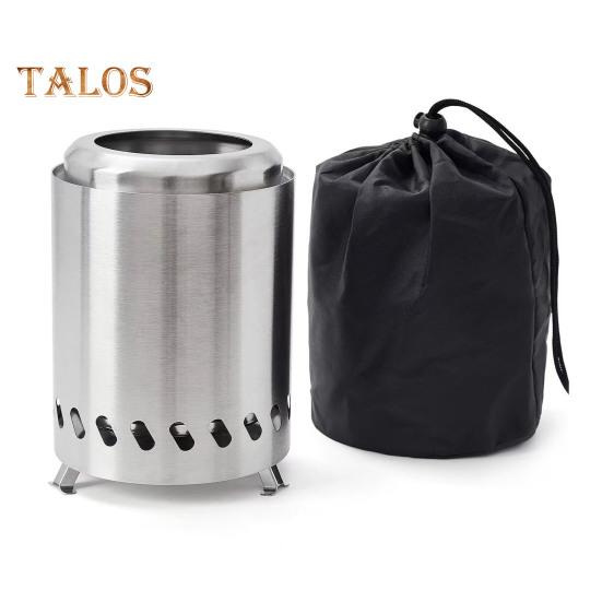 

Мини-камины для костра из нержавеющей стали для наружного использования на заднем дворе, патио, дровяной камин со съемной подставкой для золы, бездымная горелка для кемпинга с A