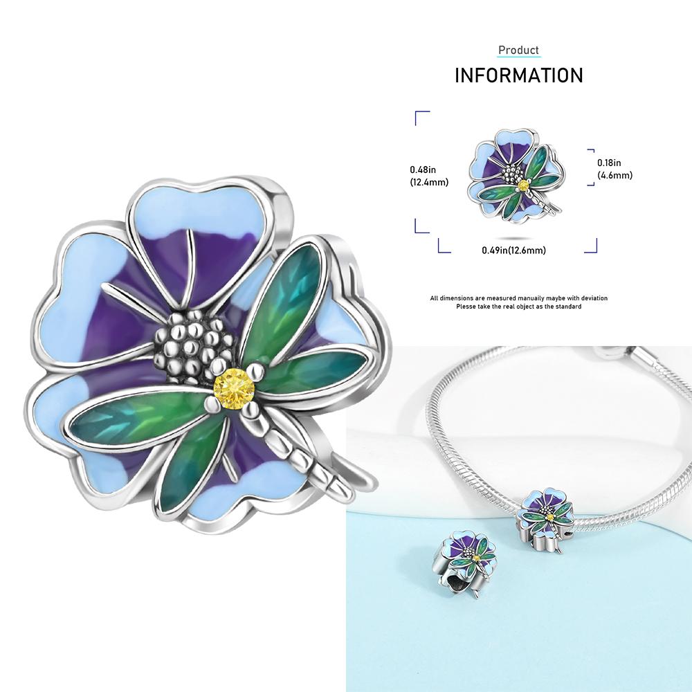 Zircon Heart Clip Charms Flower Clover Charm Copper Sea Turtle Beads Fit Diy Original Bracelet Jewelry