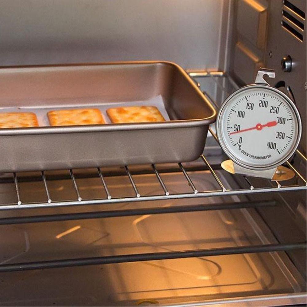 Pointer Style Oven Thermometer Stainless Steel Temperature Gauge   Barbecue BBQ Grill Baking