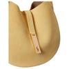 Polo Ralph Lauren Polo ID Brand Logo Cowhide Leather Shoulder Bag Small Women Shoulder Bag Lemon-Yellow WAPOBAG02V20223