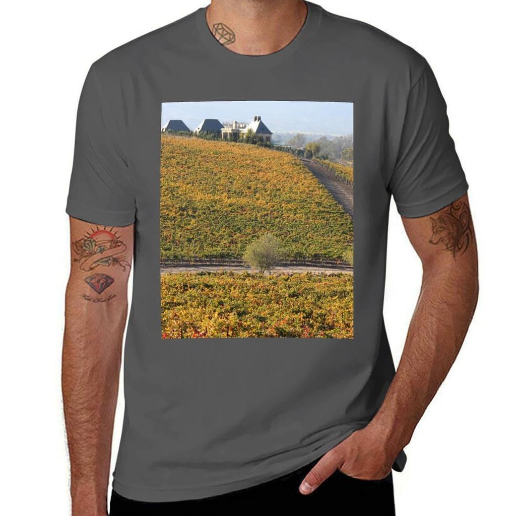Vineyards in Sonoma County TShirt Sports Basic Short Sleeve TShirt