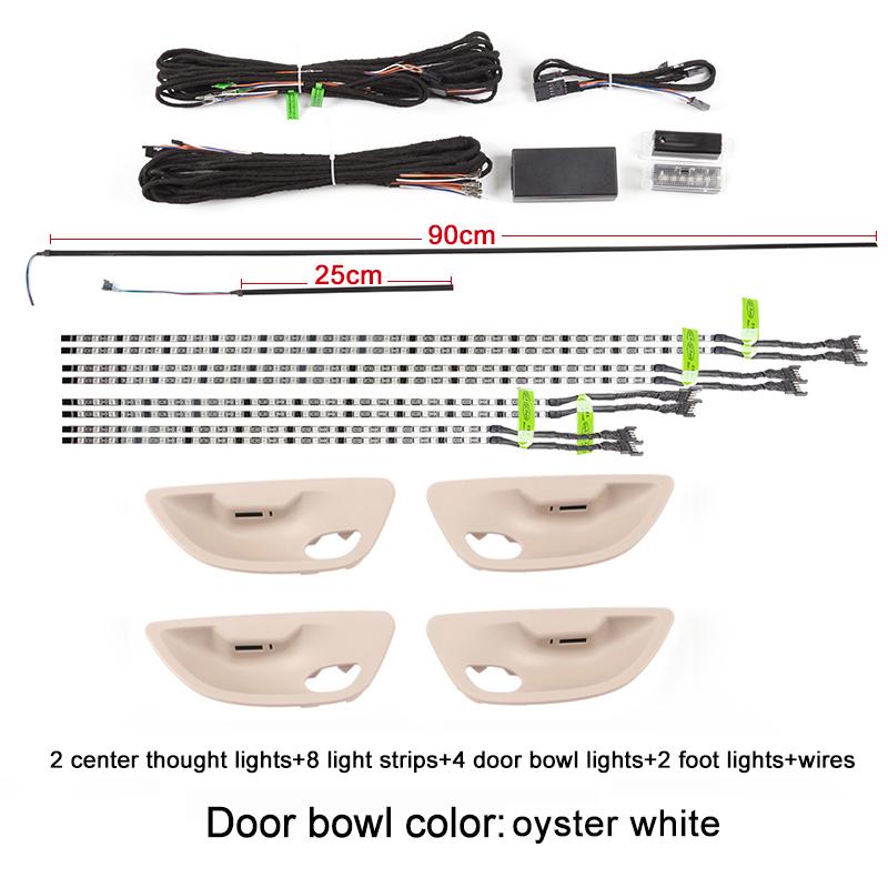 Interior Neon Ambient Light 12V RGB Decorative Led Stripe 9 Colors Decorative Lighting For BMW 5 Series F10 F11 2010-2018