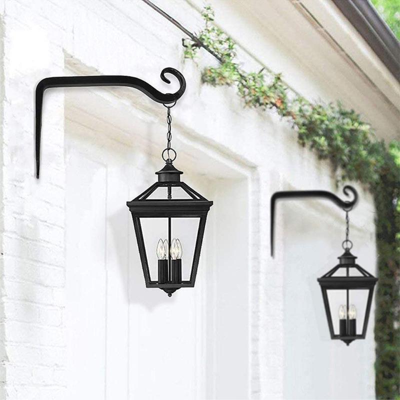4 Pcs Wall Mounted Straight Plants Hanger Wall Hooks for Bird Feeders Planters