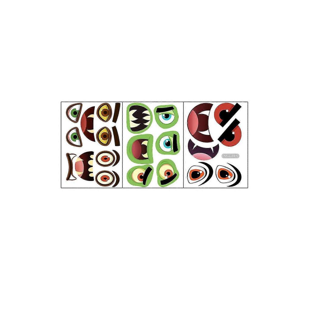 Halloween Decorative Stickers - Big Sheet Facial Stickers For Halloween Party Supplies Party Ideas For Kids