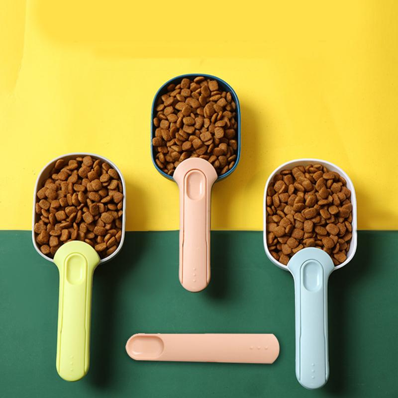 Dog Cat Food Spoon Pet Food Spoon Canning Spoon Handle With Clip Design Cat Food Shovel