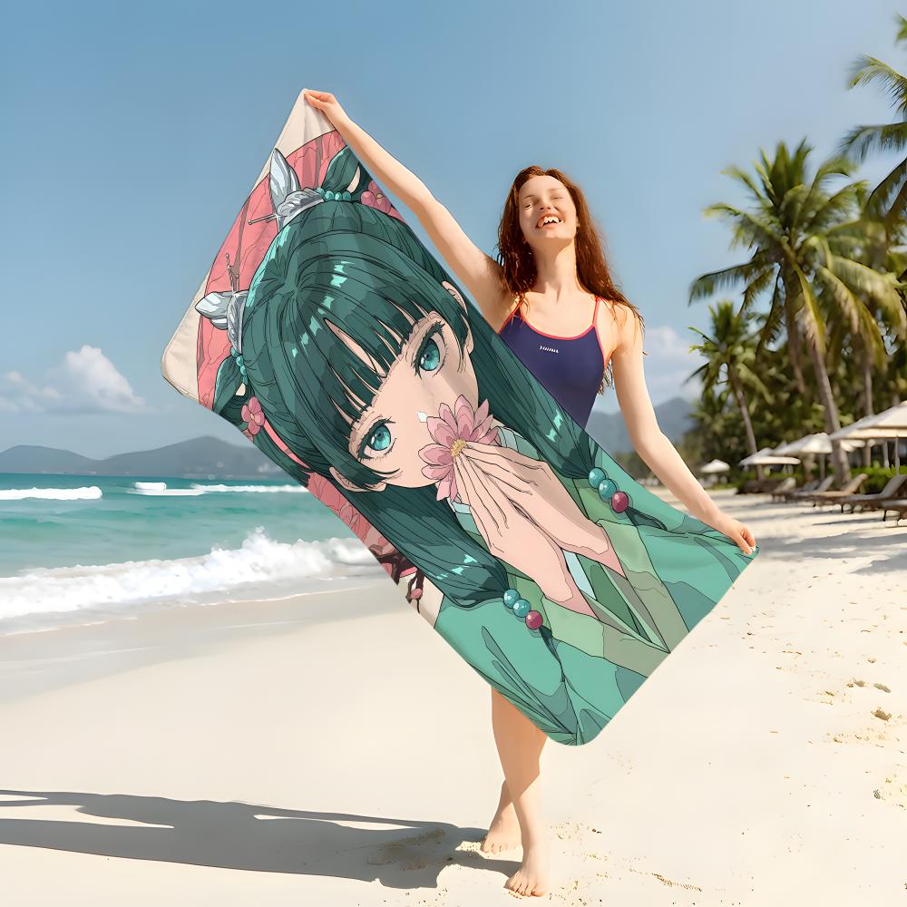 Anime T-The A-Apothecary D-Diaries Towel Beach Blanket Towel For Travel Gym Shower Luxury Lightweight Camping Pool Hot