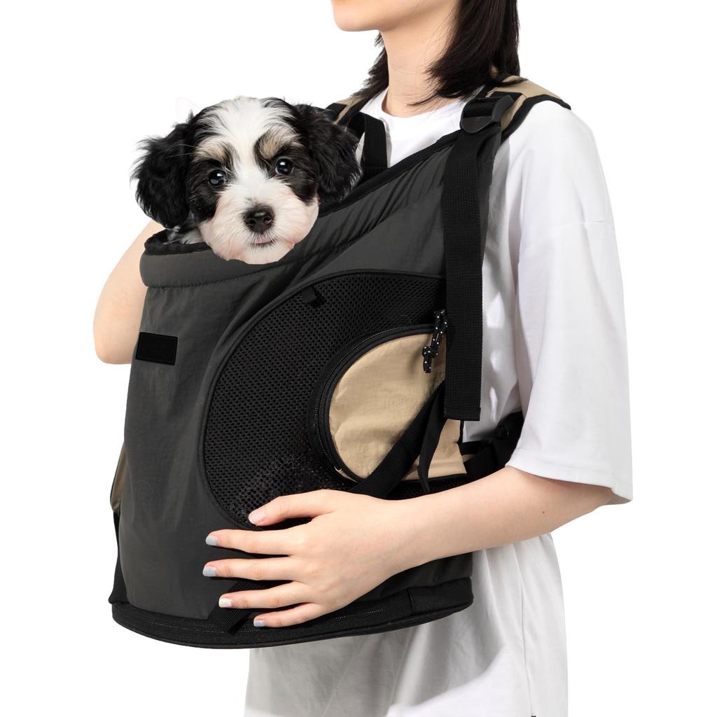 Atmungsaktiver verstellbarer Brustträger für Hunde Katzen Sicherer nach vorne gerichteter Haustierrucksack mit Gurt für tägliche Abenteuer Outdoor Katzenrucksack