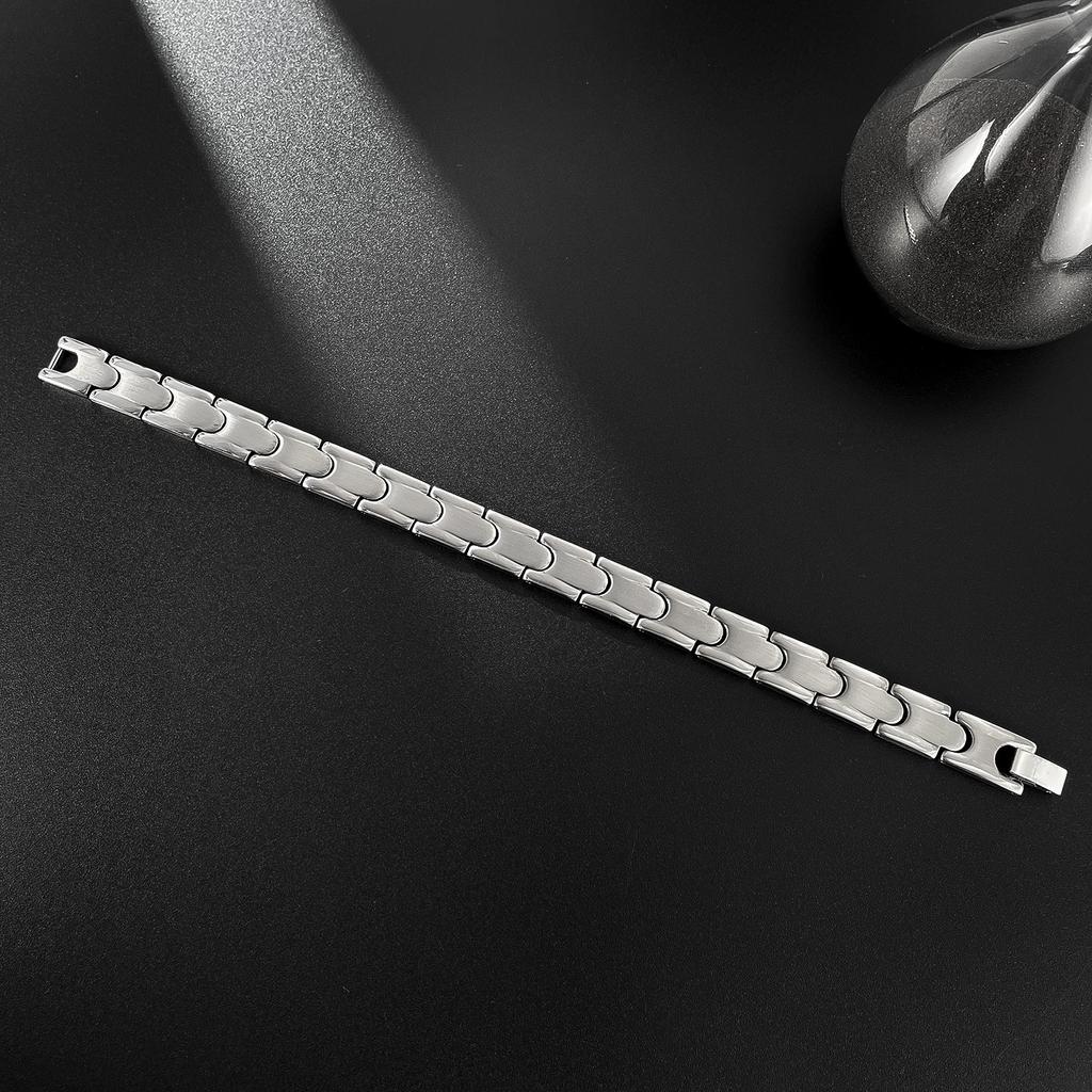 Stainless Steel Bracelet Men's Versatile Creative Design Photosensitive Surface Titanium