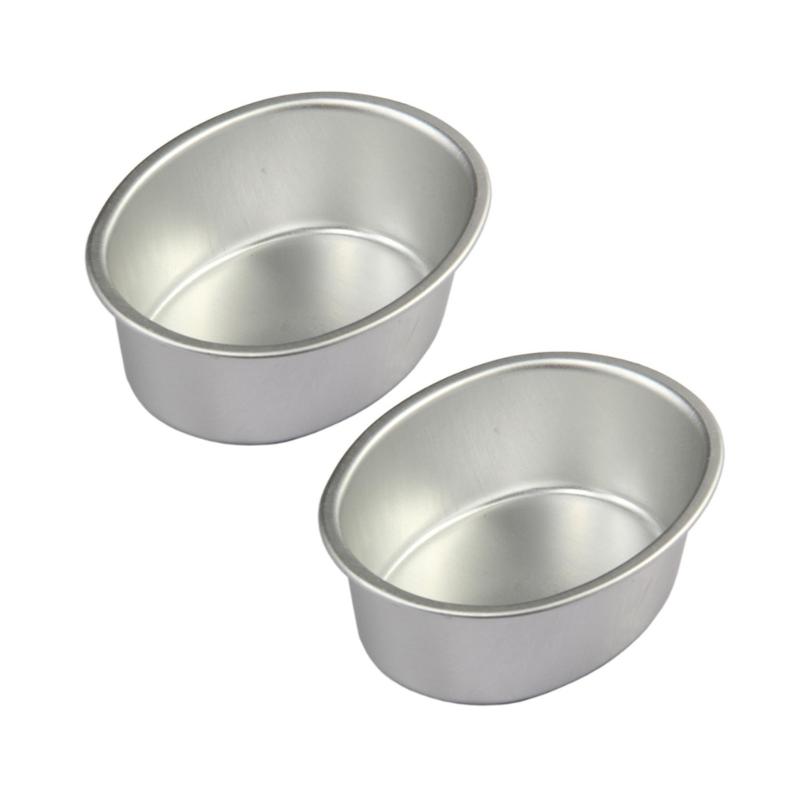 2Pcs Oval Cheesecakes Pans NonStick Cake Pans Aluminum Cake Molds