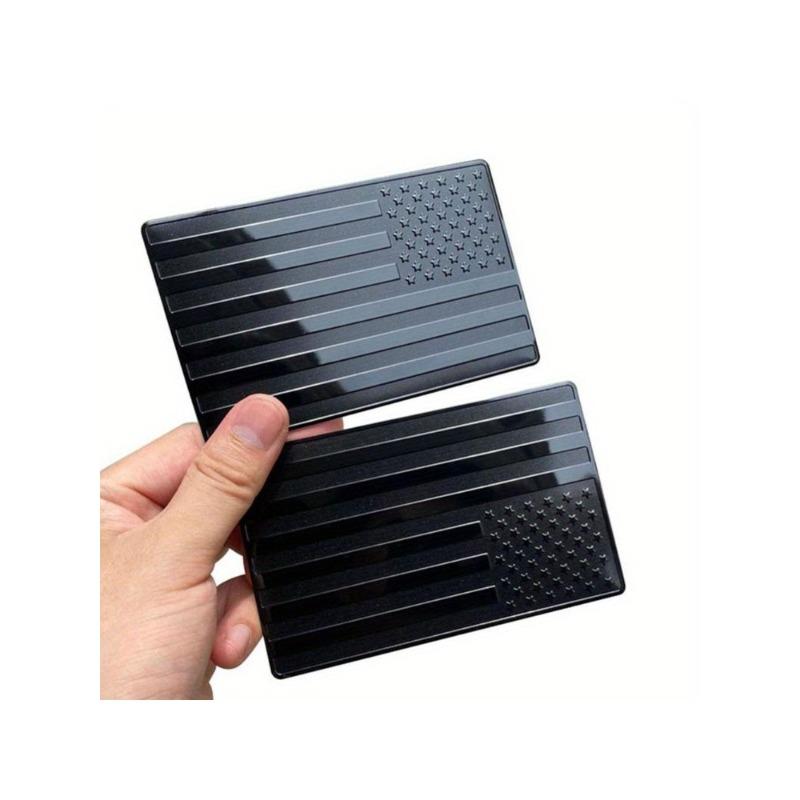 2pcs Black Metal Car Emblem Badge Motorcycle Sticker Fairing Car Accessories Parts