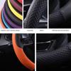 Anti-slip Breathable Leather Cover - Car Steering Wheel Protection Cover, A Microfiber Cover Suitable For Most Vehicles.