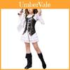 Costume da Pirata per Ragazza di Halloween Per Spettacoli Teatrali In Tessuto di Poliestere Per Bambini e Adolescenti