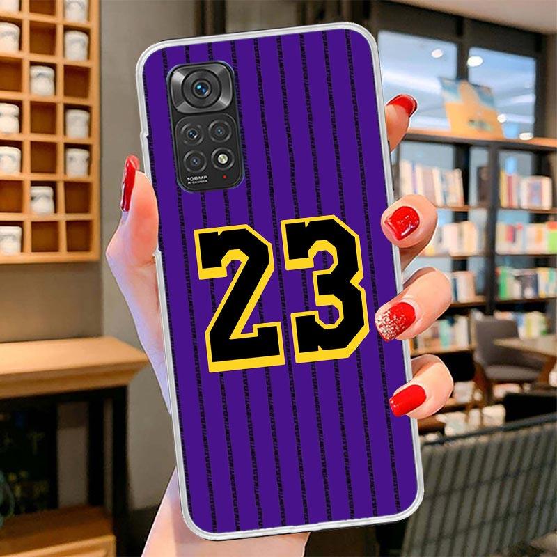 

Basketball 23 24 8 Number Cover Phone Case For Xiaomi Redmi Note 15 14 13 12 11 10 Pro Plus 14S 12S 11S 11T 11E 10S Soft Fundas Redmi Note 13 Pro 4G