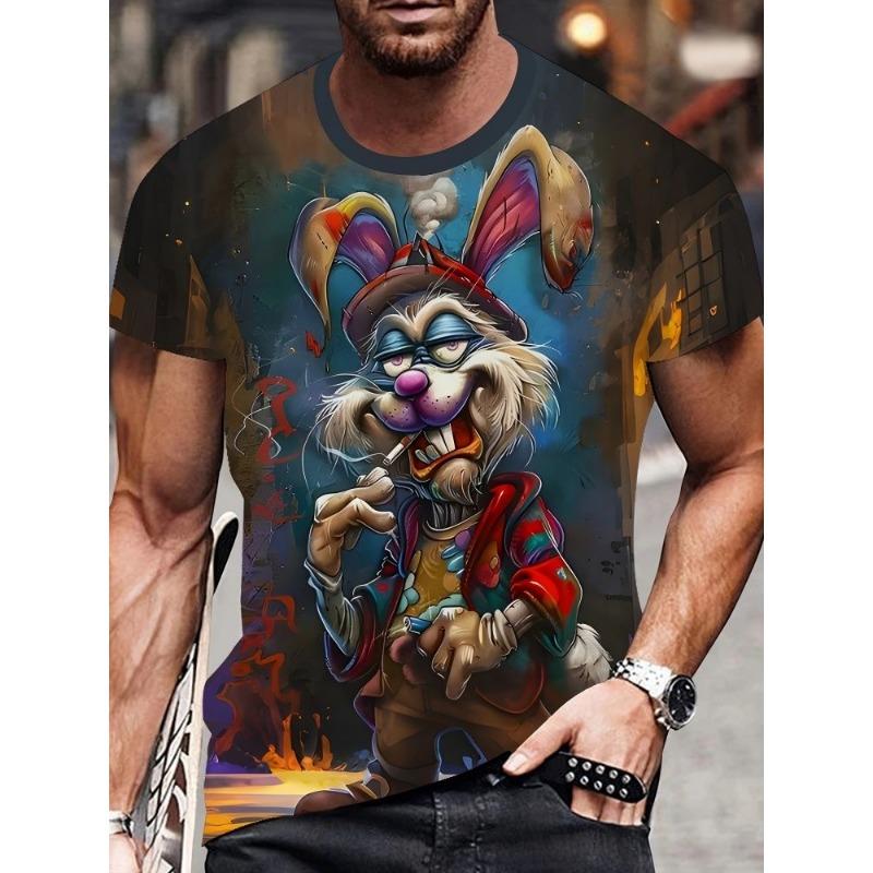 Jackets, men's printed T-shirts, fashionable prints, street style