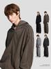 Herren Retro Patchwork Hoodie für die High Street - Reine Baumwolle Schwergewicht 420G Lockere Passform Reißverschluss Jacke