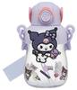 Skater Rubber Mascot Straw Locking Shoulder Sanrio Love Every Bottle, 650ml, One-Push Open, Function, Handle, Strap, Kuromi, Day, PRMC7ST-A