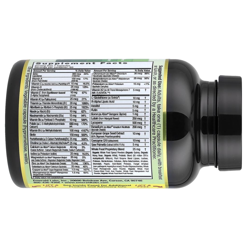 Coenzymated Men's 45+ One-Daily Multi, 60 Veggie Caps