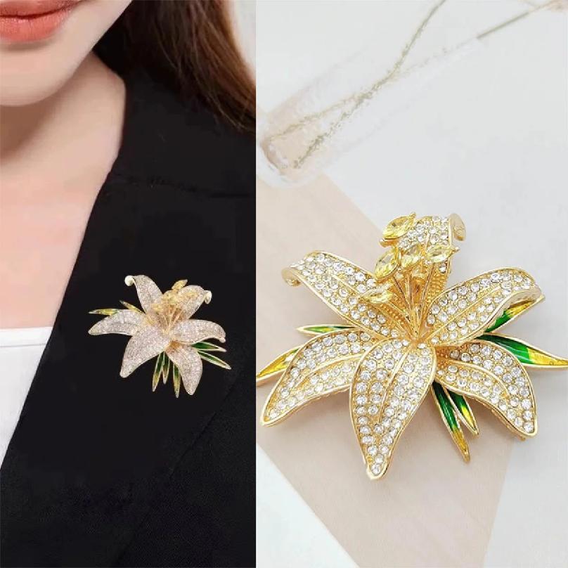 Charm Trend Flower Brooch Gorgeous Personality Pin Fashion Korean Accessories Party Birthday Festival brooch Souvenir 2026