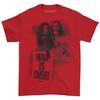 Men's John Lennon Bed On Red Tee T-shirt Small Red