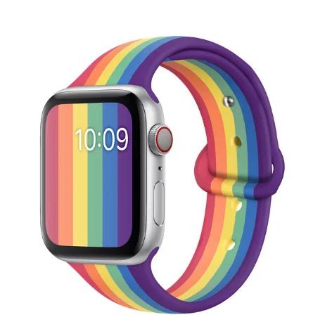 Cinturino Sportivo in Silicone per Apple Watch cinturino 49mm 44mm 45mm 40mm 41 42mm 46mm braccialetto iWatch Serie 10 9 8 7 6 5 SE Ultra2 Correa