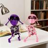 Dancing And Swinging 3D Toy With Light And Music, Halloween Wind Up Walk Skeleton Clockwork Toy, Funny Wind Up Dancing Skeleton, Funny Dance
