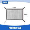 Car Grille Mesh, Dust and Catkin Proof Engine Water Tank Protection Net, High-density Front Grille Isolation Cover with Hook Rope Installation, for
