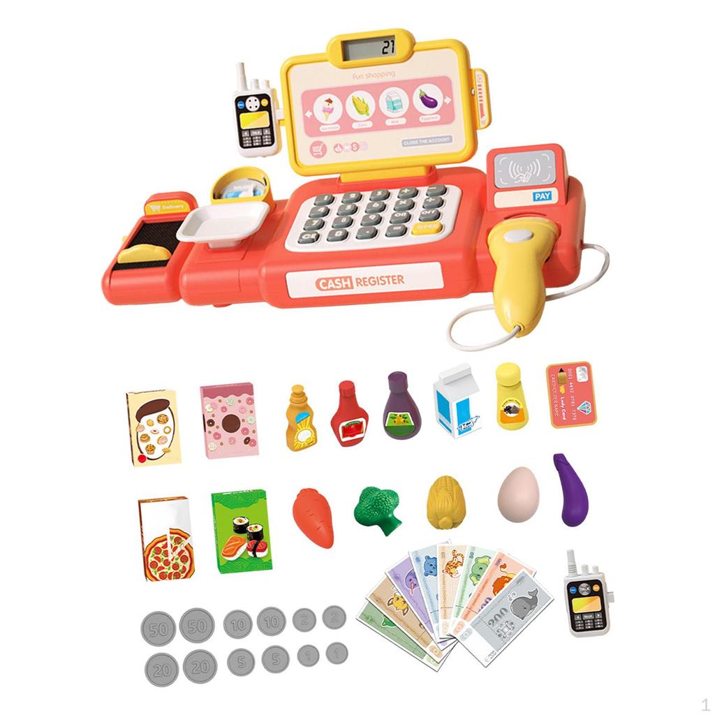 Supermarket Cash Register Play House Toys for Baby Ages 3 4 5 6 7 Girls