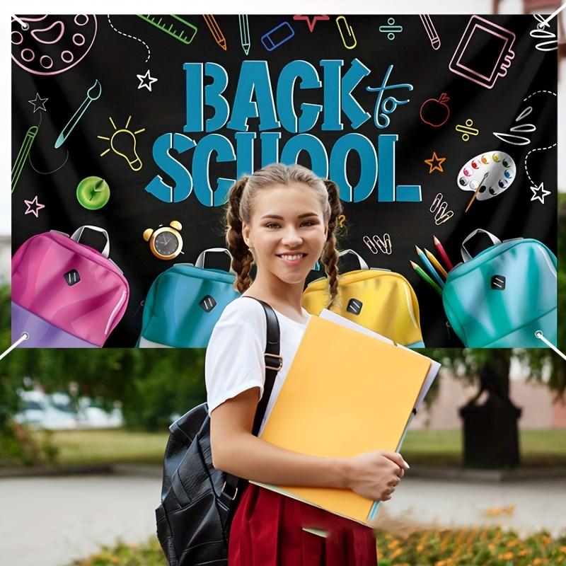 1pc Set Up Supplies, Hang Banners, Flags, Return To School, Party Activities, Take Photos, Background Cloth for The Beginning of The School Season