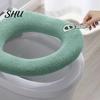 Bathroom Toilet Seat Cover Universal with Handle Soft Warm Solid Thickened Color Comfortable U-shaped Cushion Accessories Elastic